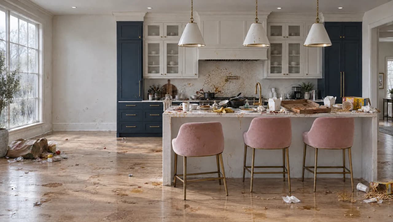 Before: a luxury kitchen